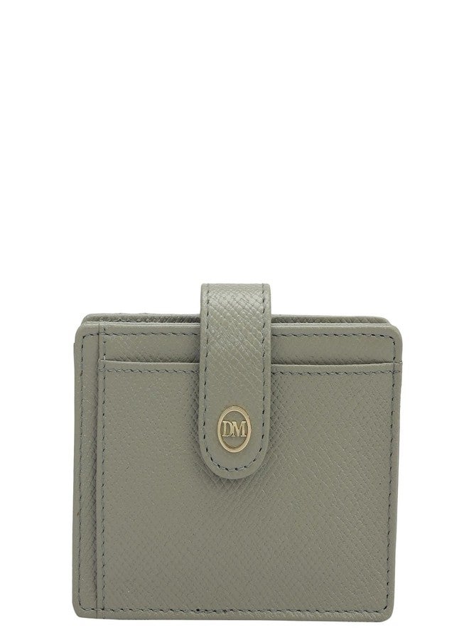 Da Milano Leather Card Holder for Men & for Women - Grey - Image 1